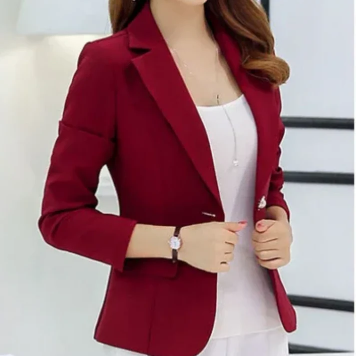 Tailored One-Button Blazer