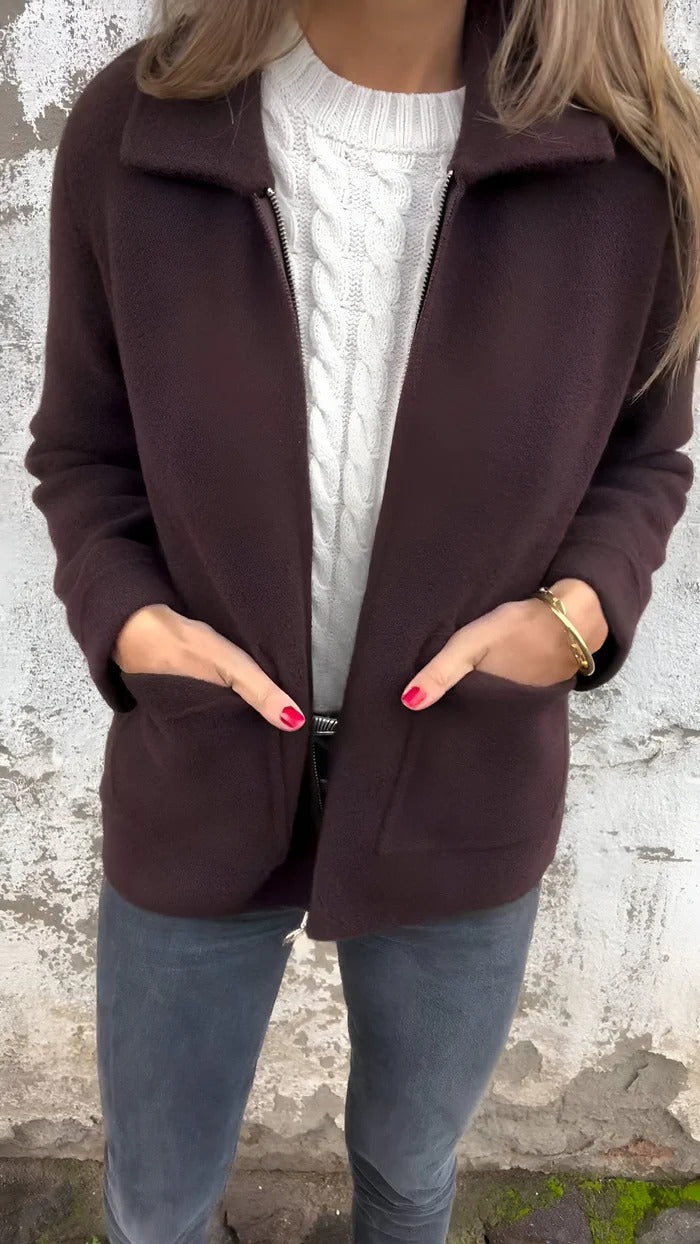 Fall Minimal Zip Jacket