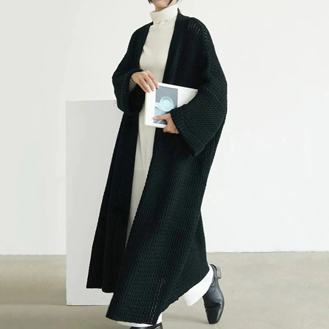Oversized Knit Long Cardigan