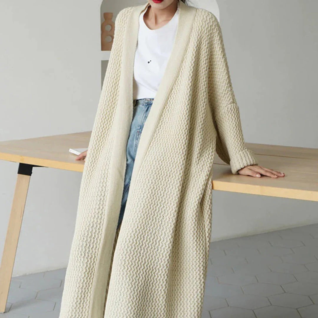 Oversized Knit Long Cardigan