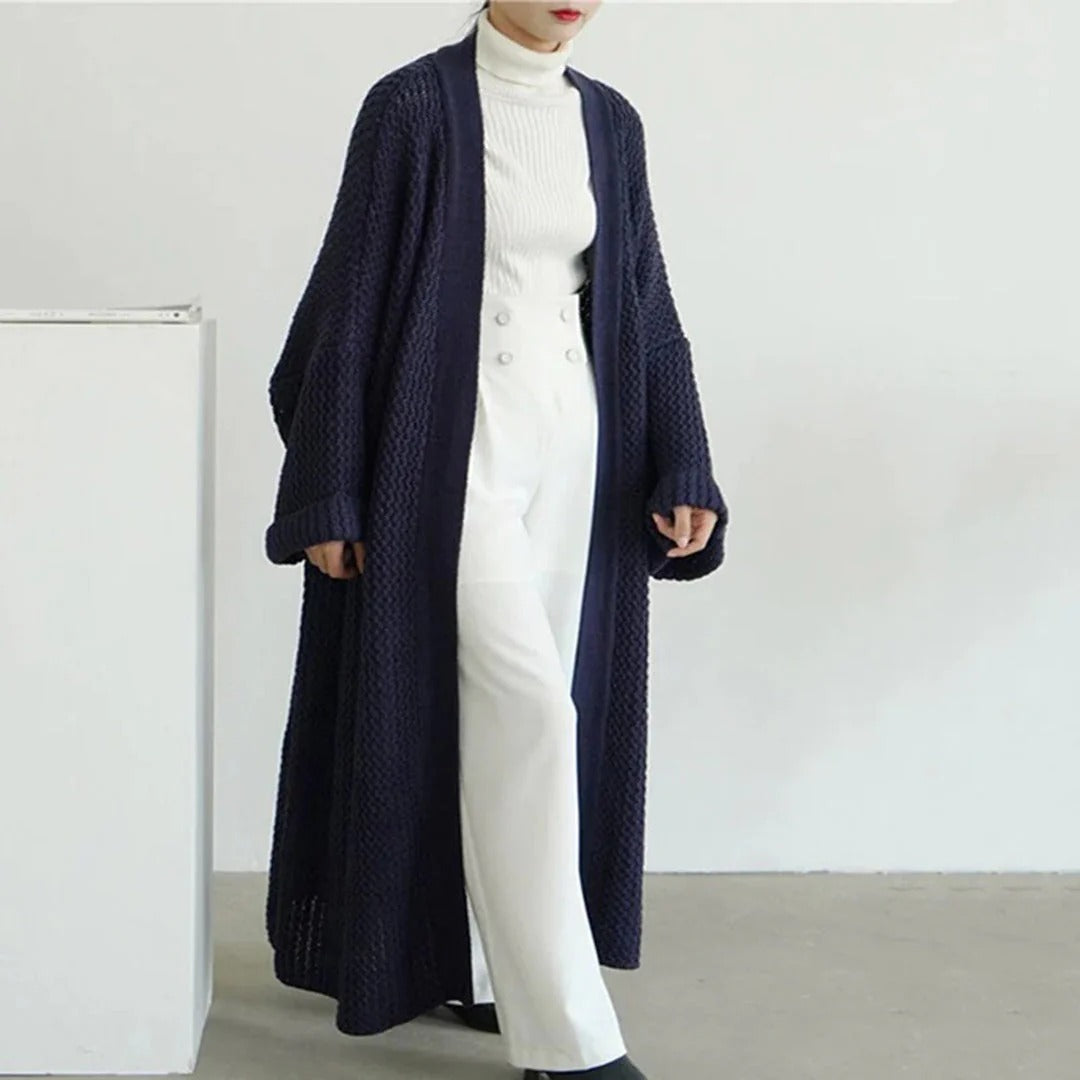 Oversized Knit Long Cardigan