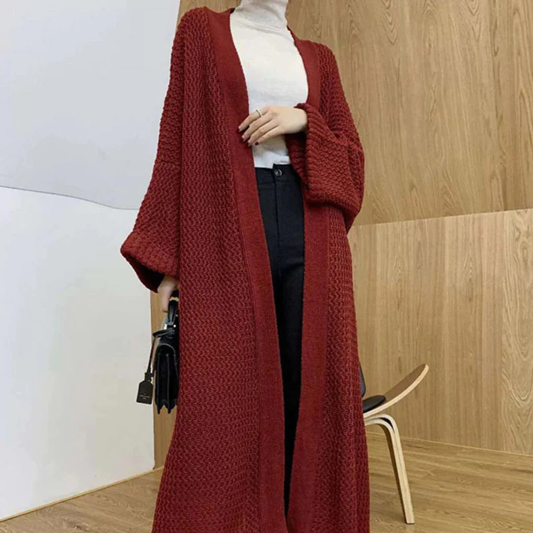 Oversized Knit Long Cardigan