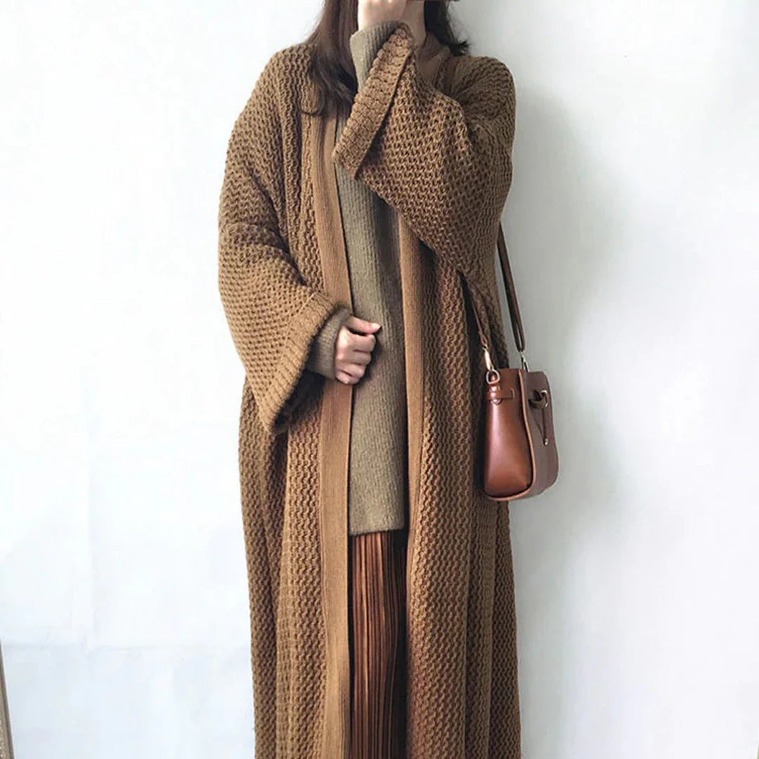 Oversized Knit Long Cardigan