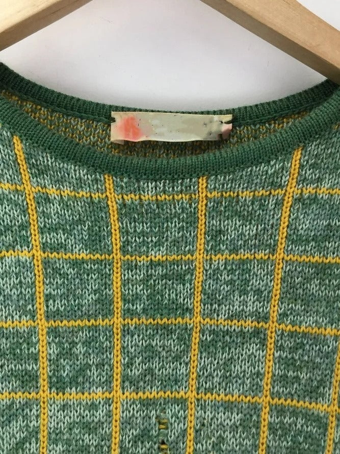 Fall Grid Knit Sweater