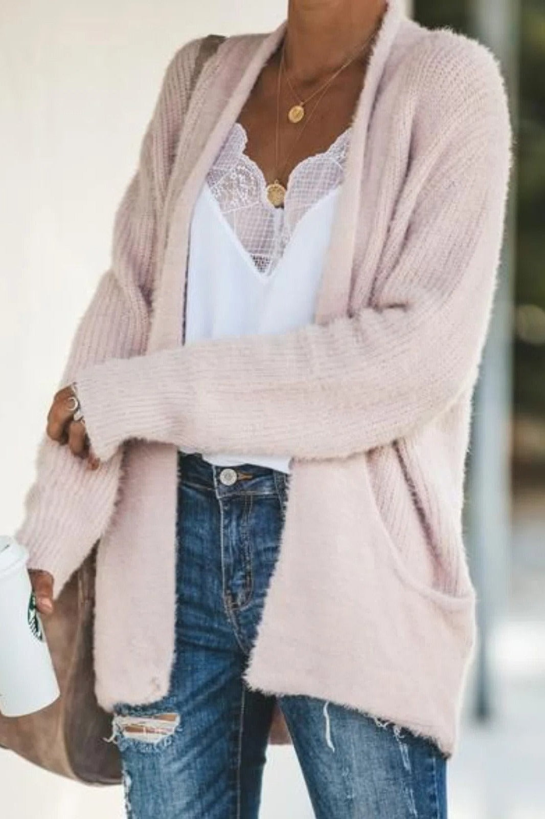 Fall Open Knit Cardigan