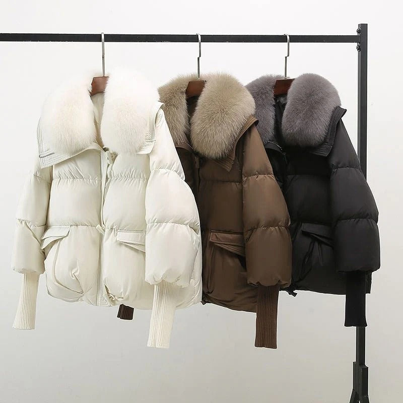 Fall Fur-Trim Puffer Jacket