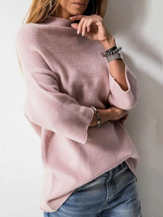 Fall High Neck Knit Sweater
