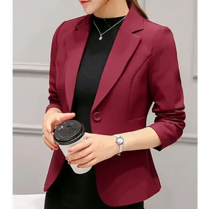 Tailored One-Button Blazer