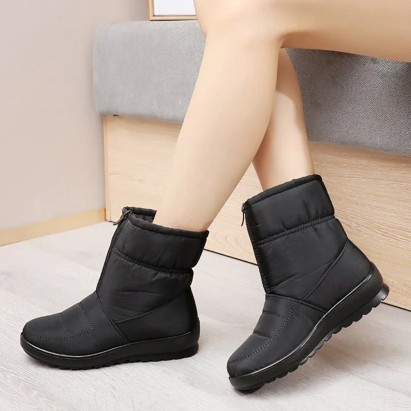 Fall Zip-Up Mid Boots