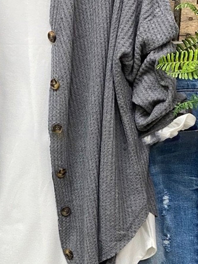 Fall Waffle Knit Cardigan