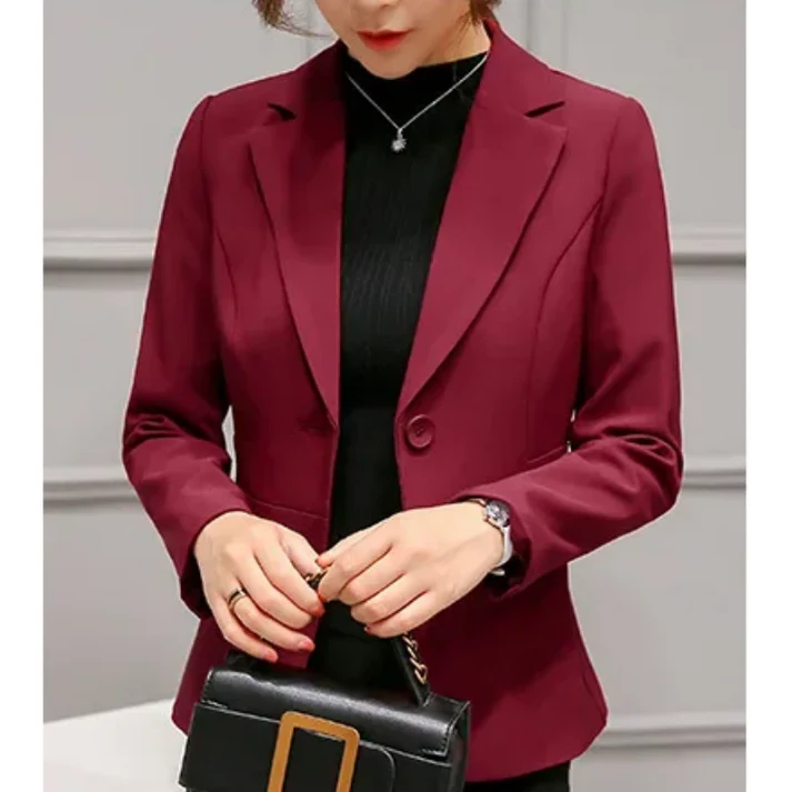 Tailored One-Button Blazer