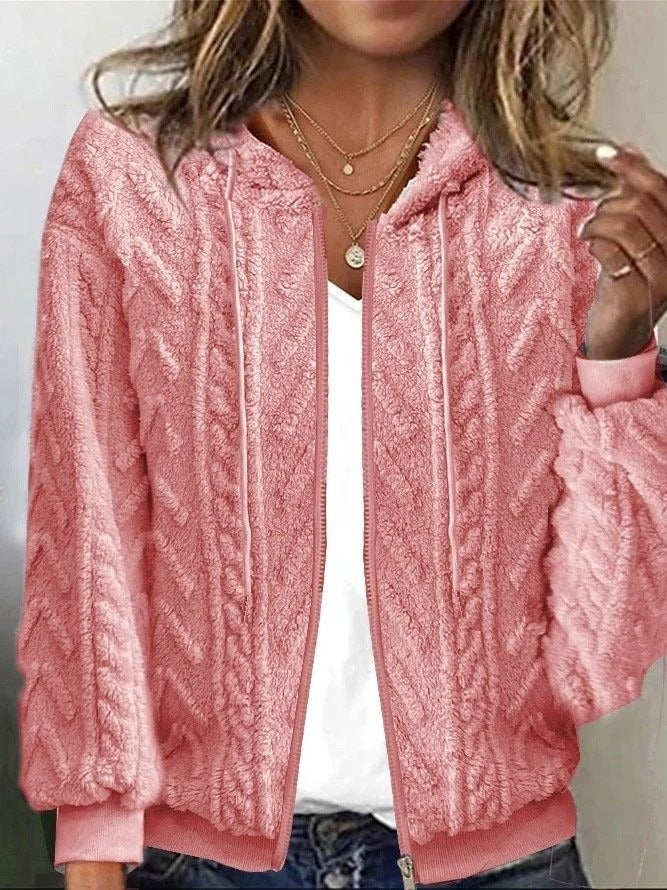 Zip-Up Knit Jacket