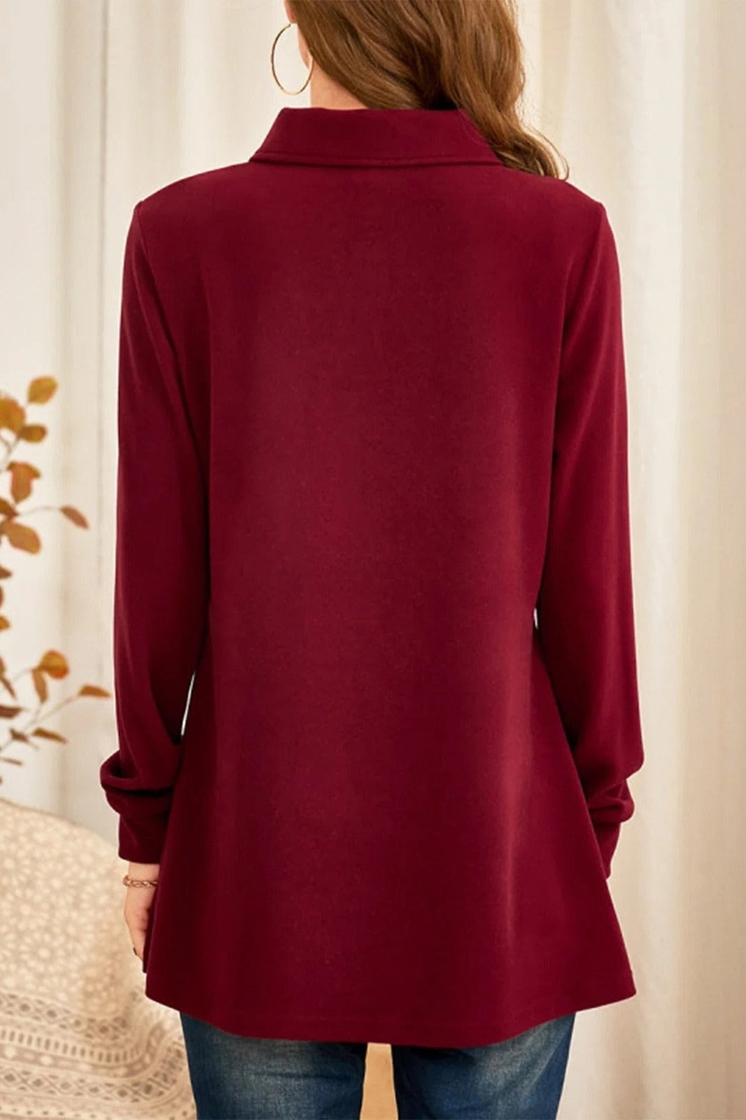 Asymmetrical Button Coat