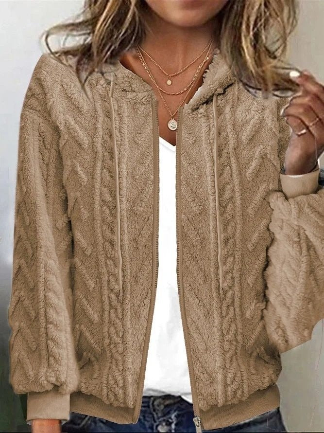Zip-Up Knit Jacket