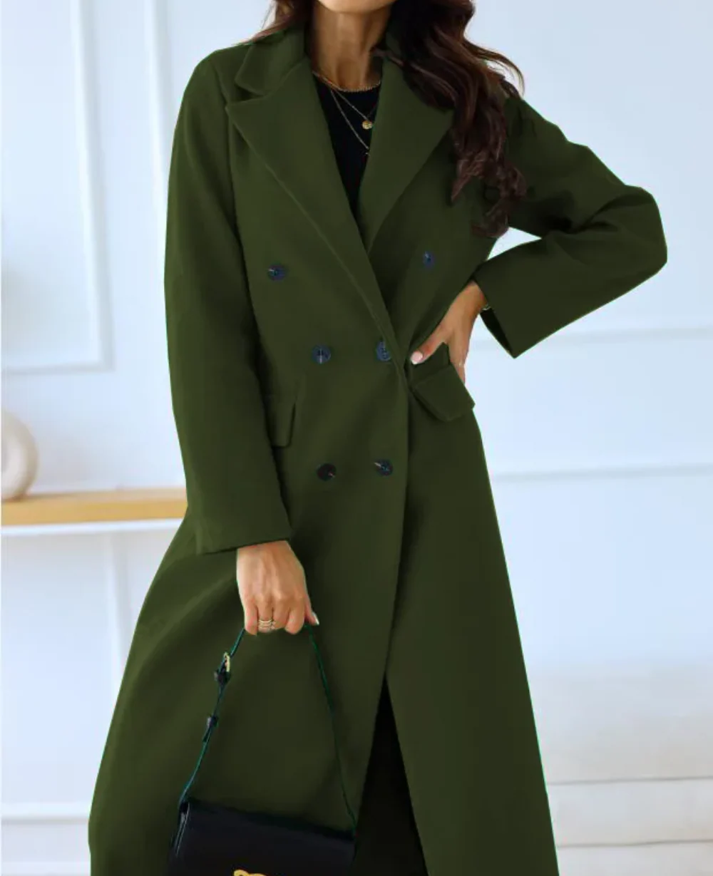 Double-Breasted Long Coat