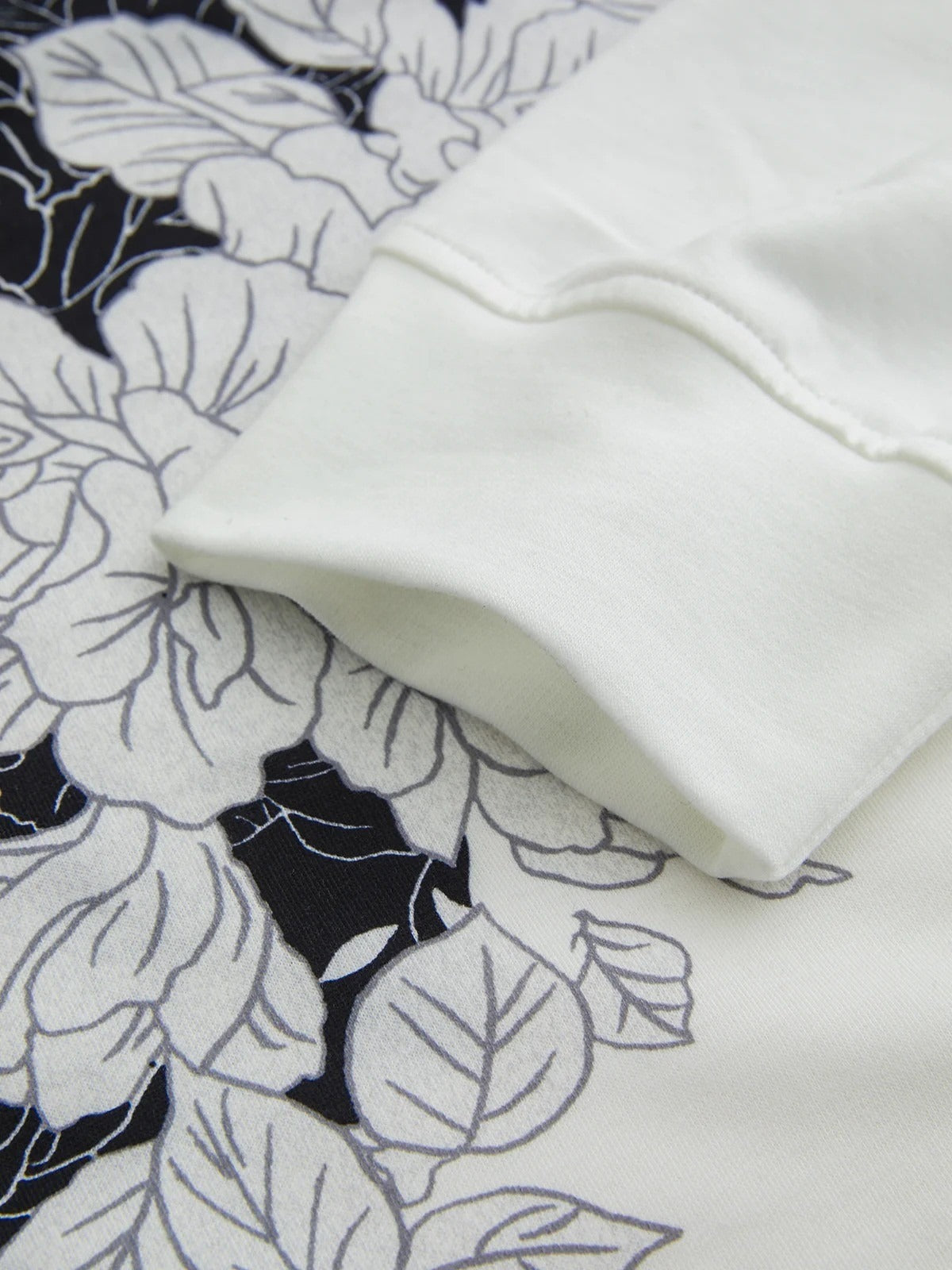 Fall Floral Contrast Sweatshirt