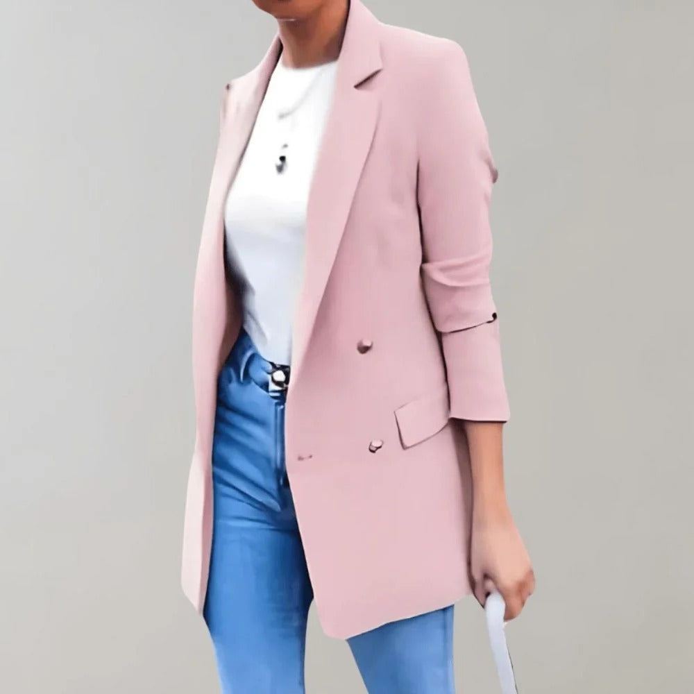 Tailored Double-Breasted Blazer