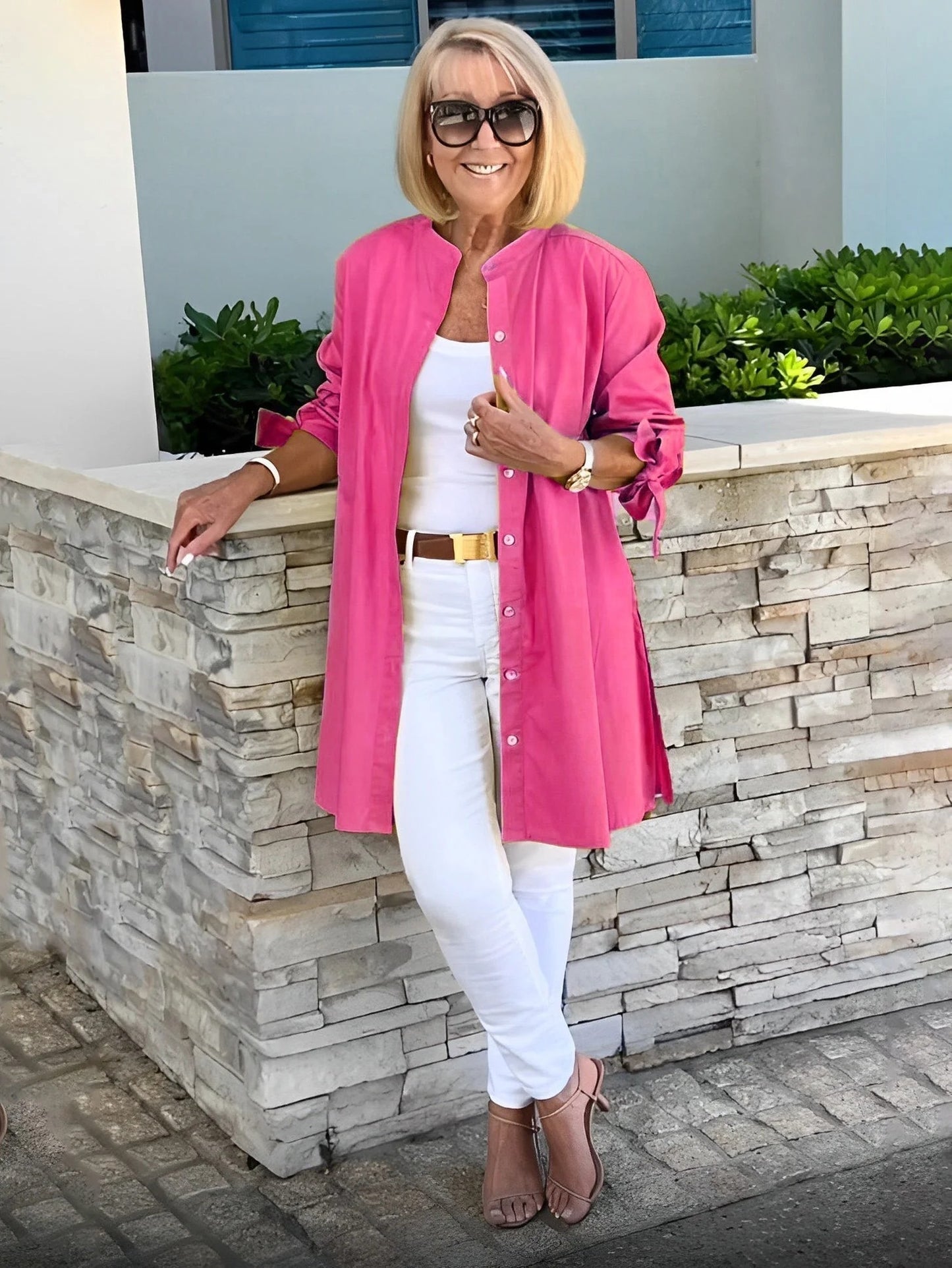 Button-Up Swing Tunic