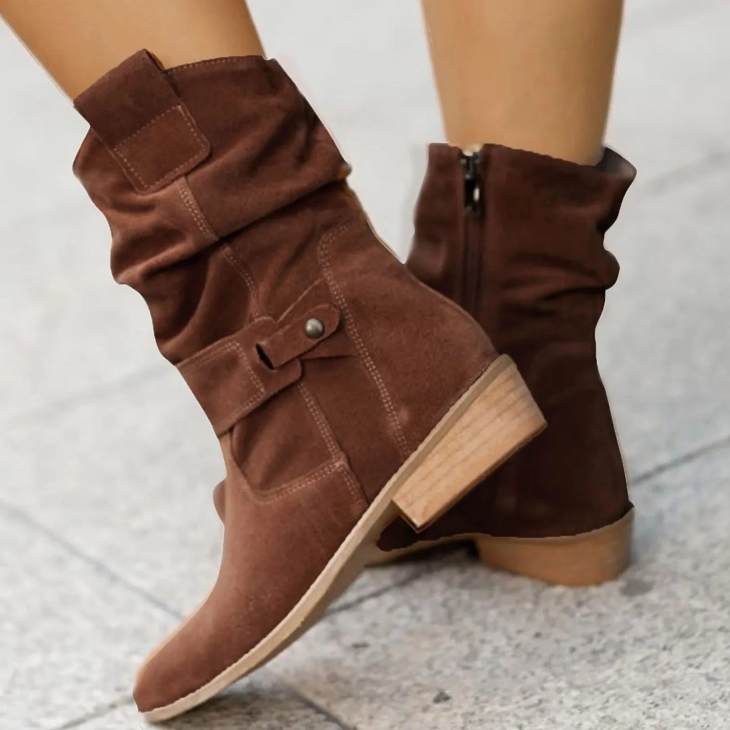 Fall Slouch Strap Boots
