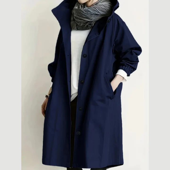 Oversized Button Front Coat