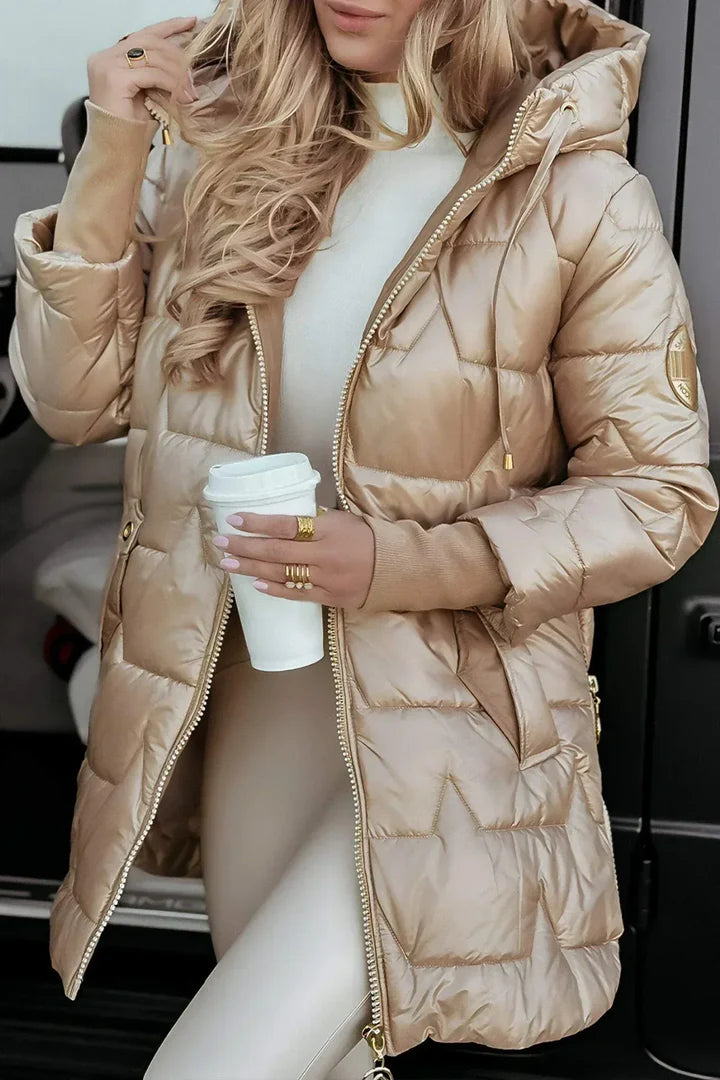 Quilted Hooded Puffer Coat