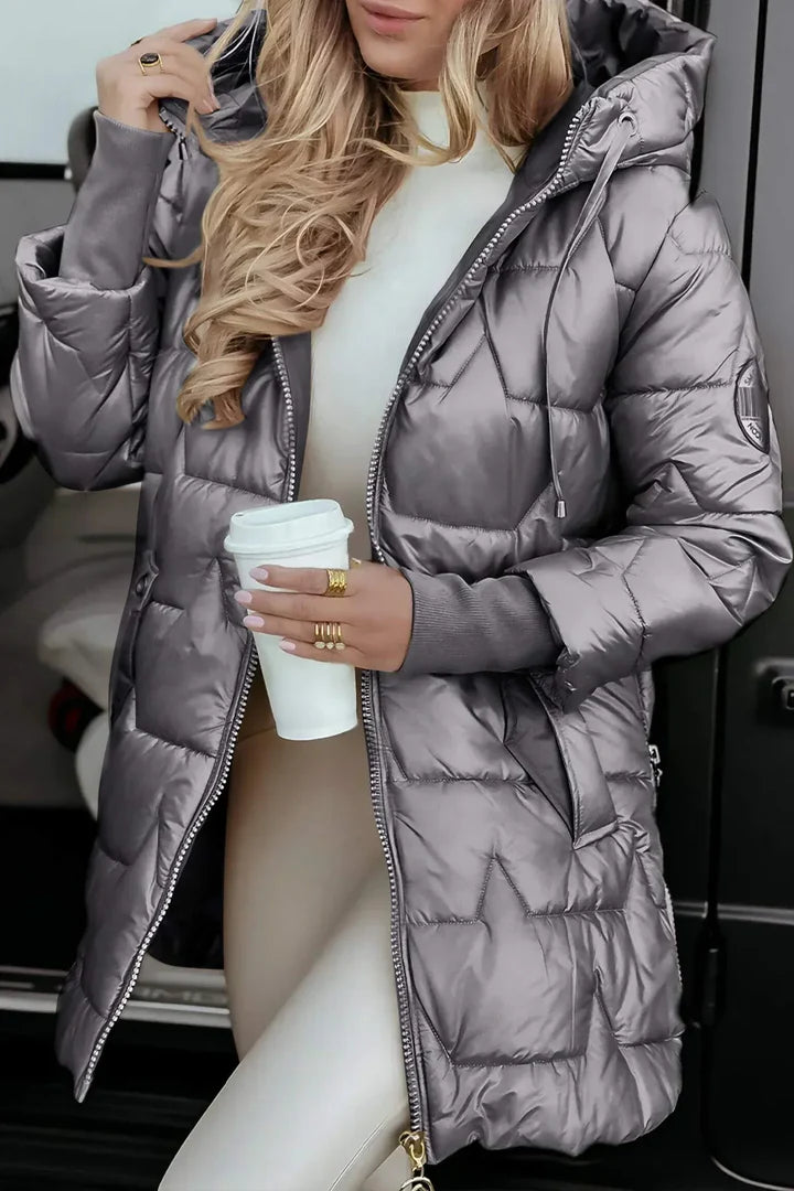 Quilted Hooded Puffer Coat