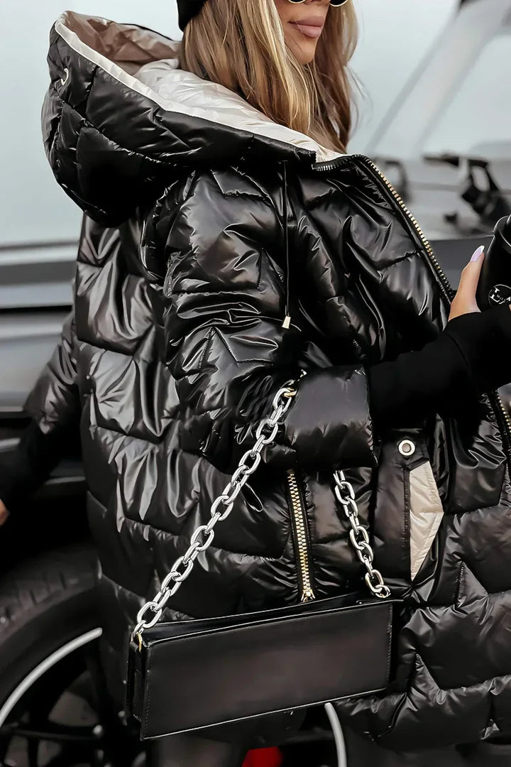 Quilted Hooded Puffer Coat