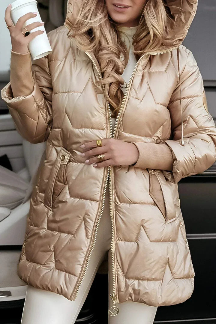 Quilted Hooded Puffer Coat