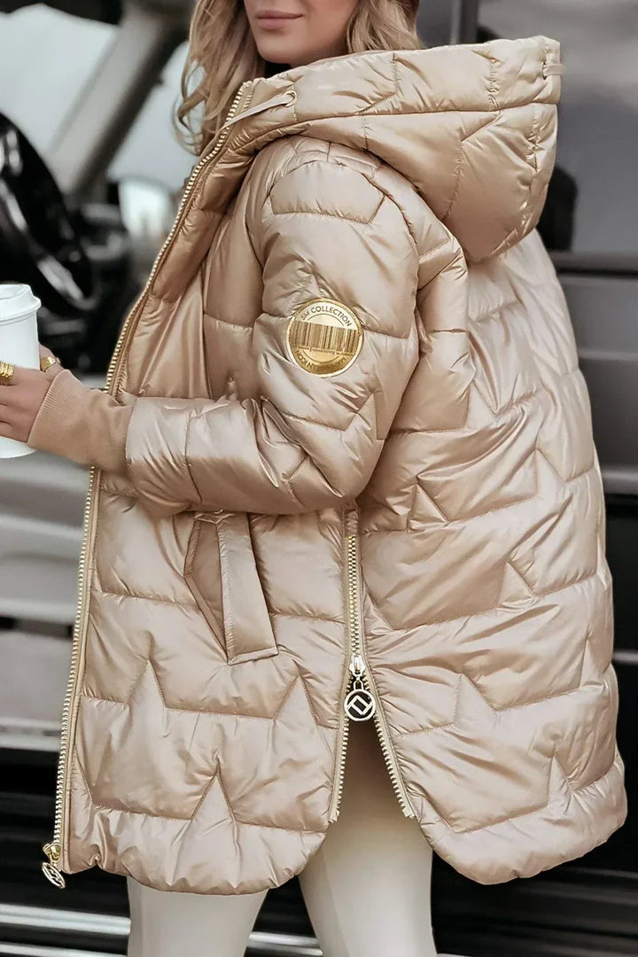 Quilted Hooded Puffer Coat