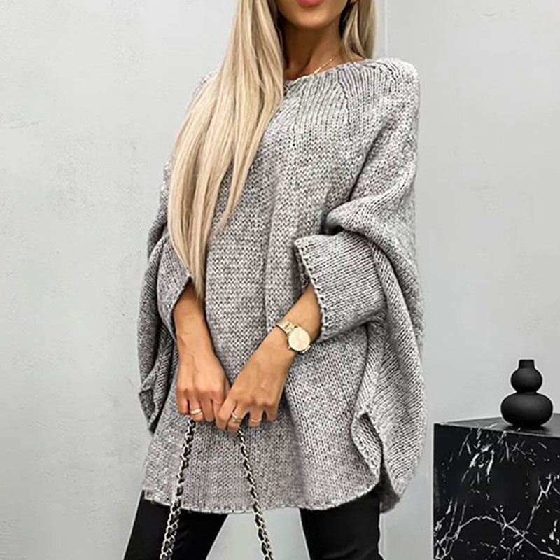 Batwing Sleeve Knit Pullover