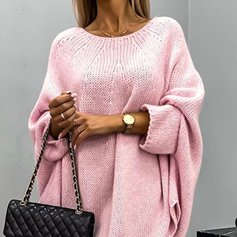 Batwing Sleeve Knit Pullover