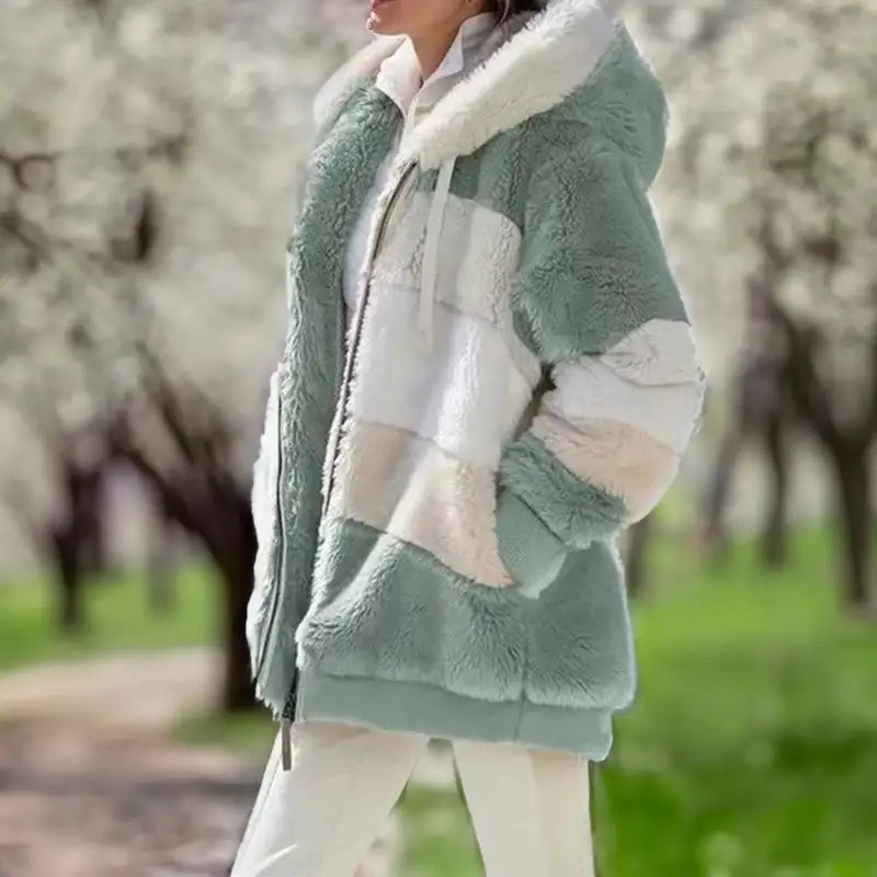 Striped Zip-Up Hooded Jacket