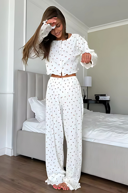 ALEAH - CHERRY PAJAMA SET