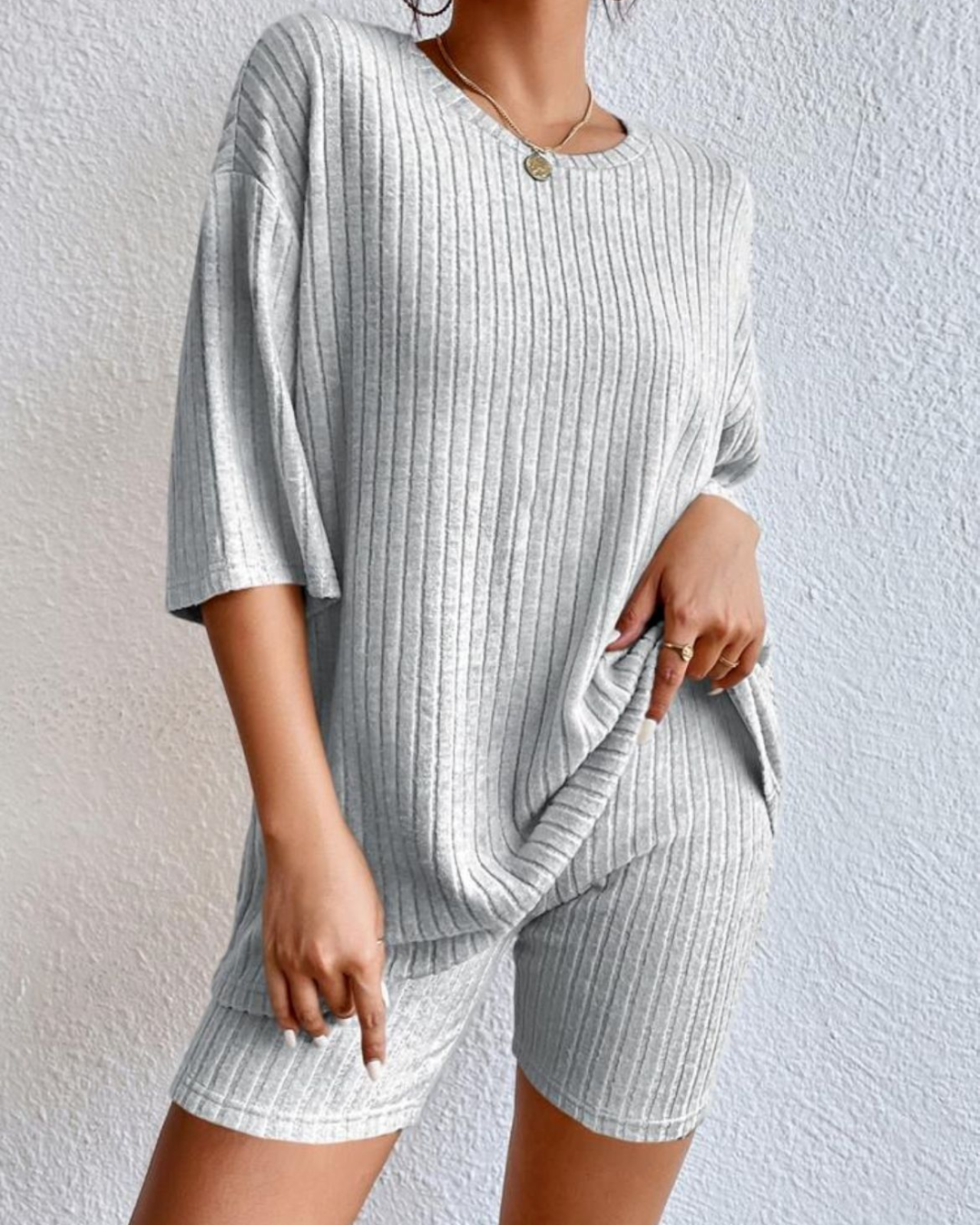 DANIELA - CASUAL RIBBED SET