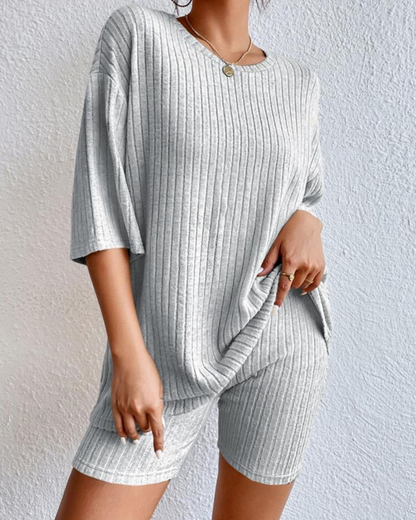 DANIELA - CASUAL RIBBED SET