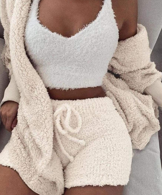 LEERNA - COZY PLUSH KNIT SET