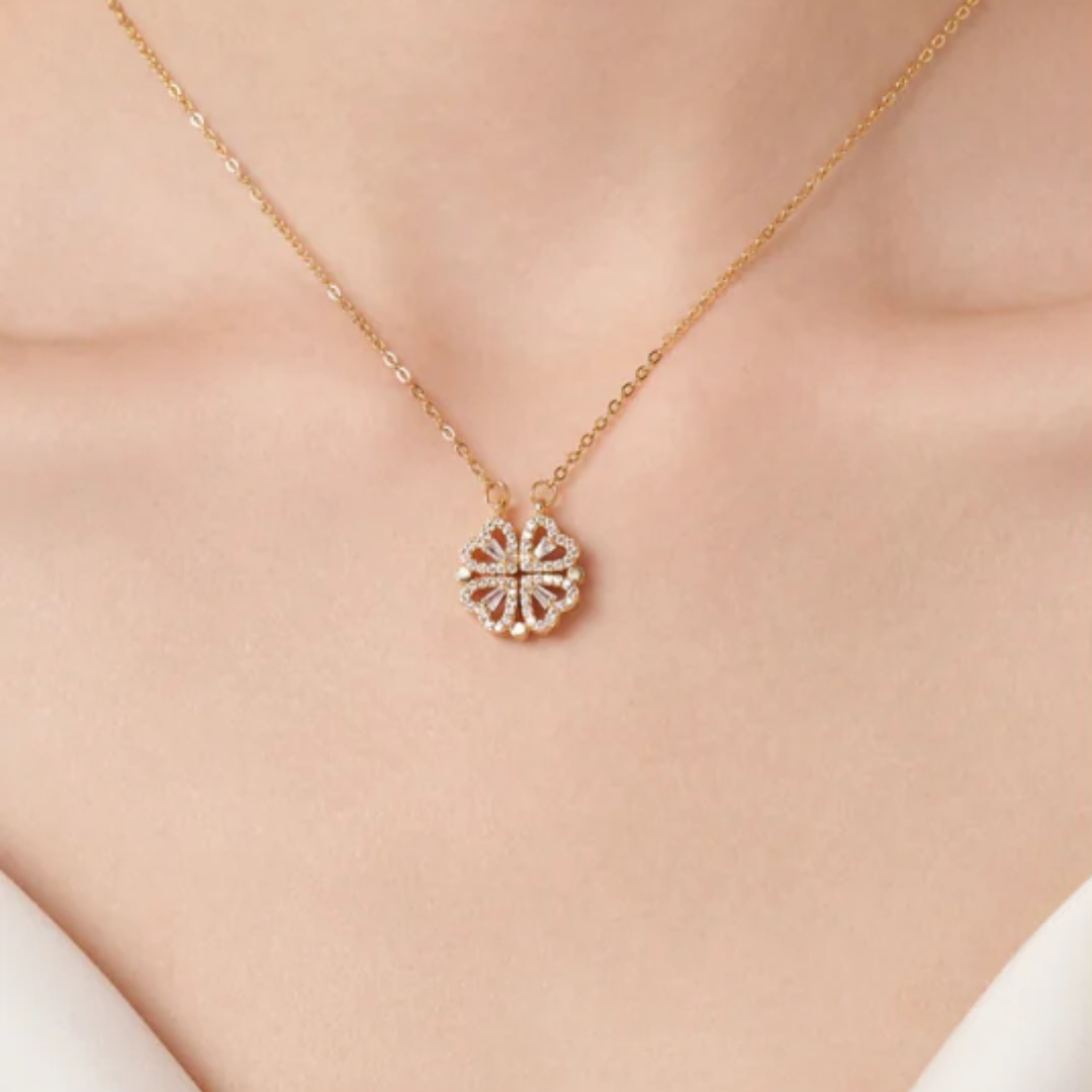 HEART CLOVER NECKLACE