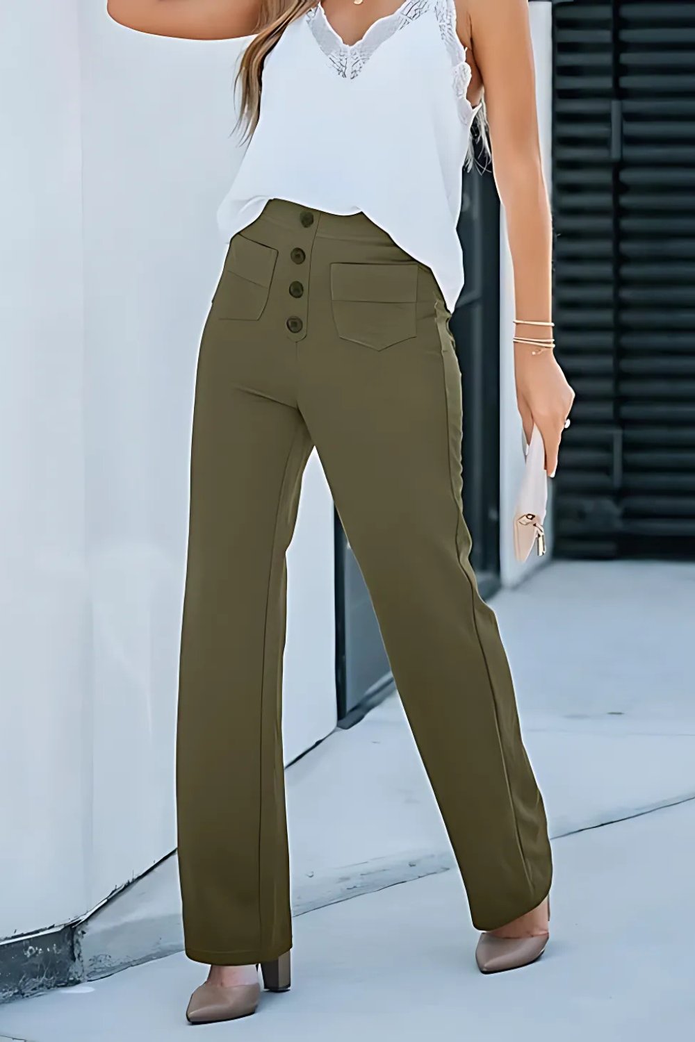 JANESSA - HIGH-WAIST PANTS