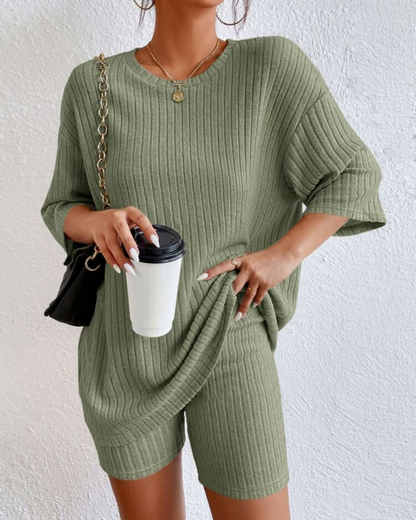 DANIELA - CASUAL RIBBED SET