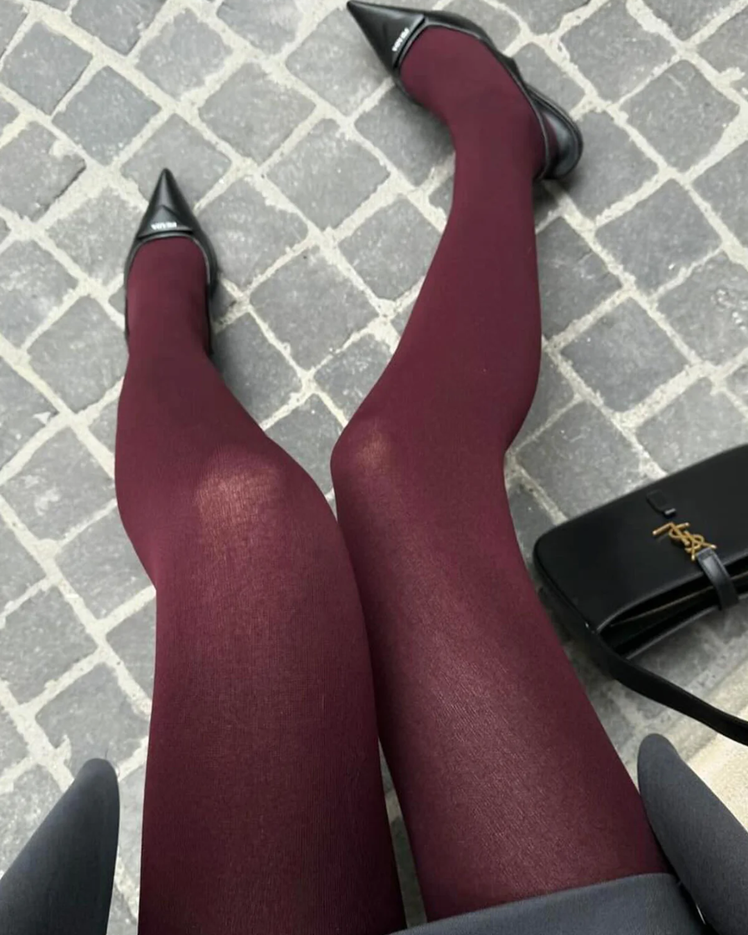 BURGUNDY SEAMLESS TIGHTS