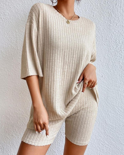 DANIELA - CASUAL RIBBED SET