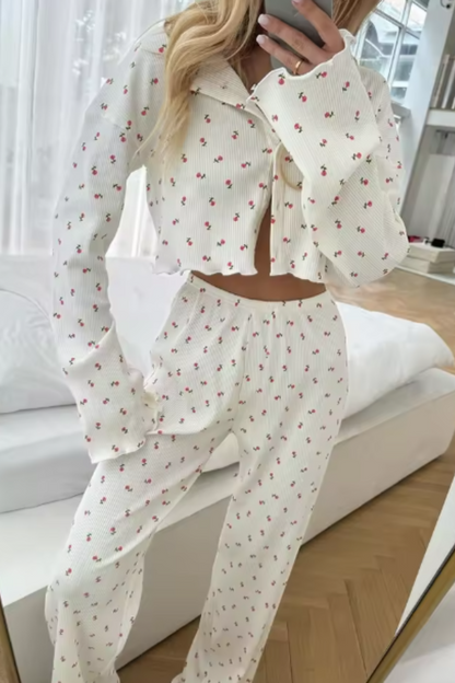 ALEAH - CHERRY PAJAMA SET