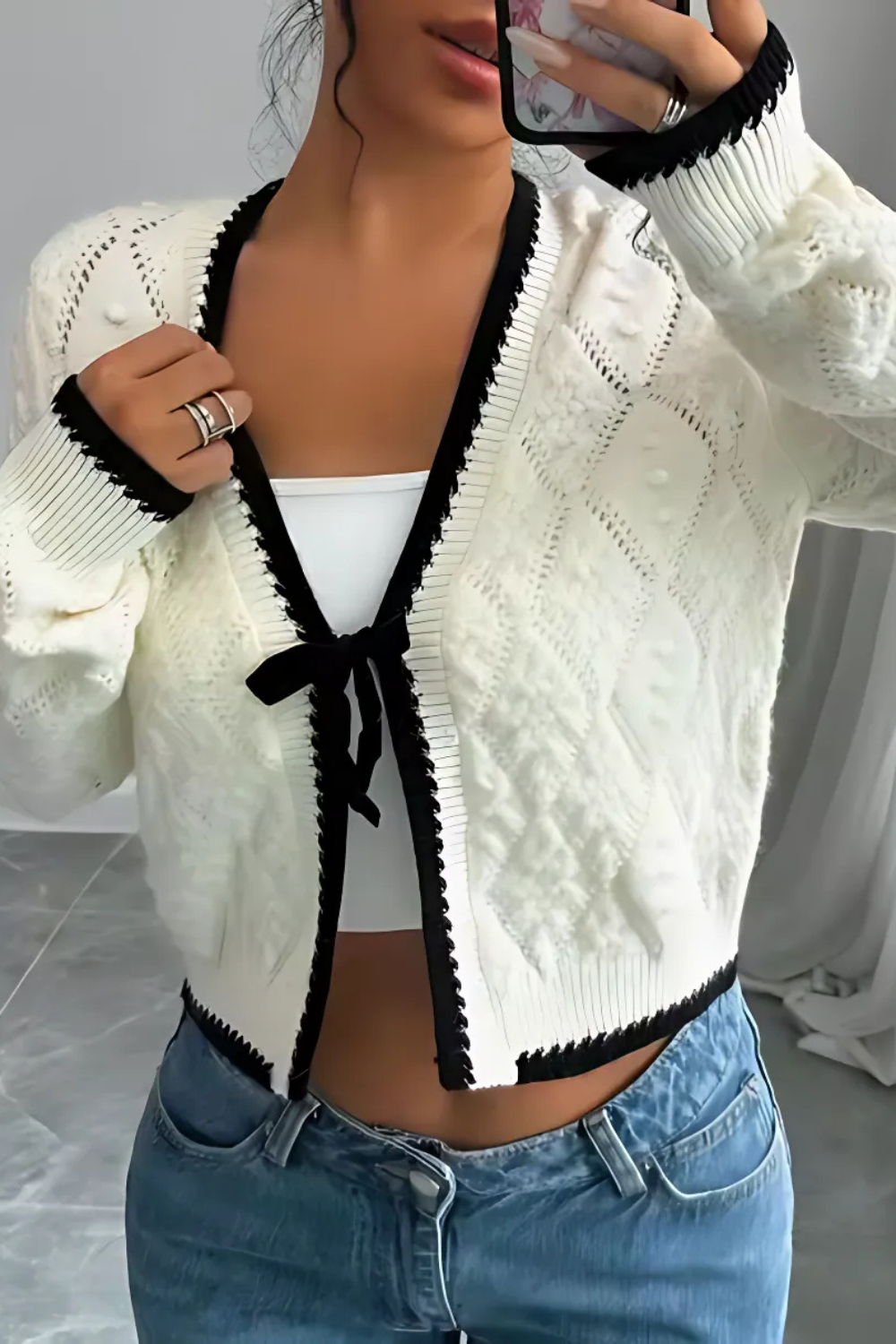 KIMBERLY - MINIMALIST LUXE CARDIGAN