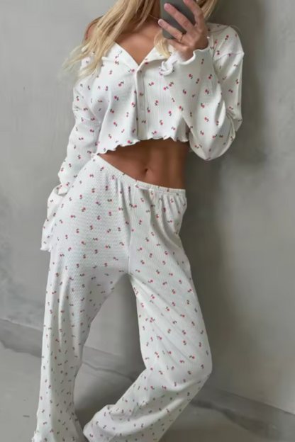 ALEAH - CHERRY PAJAMA SET