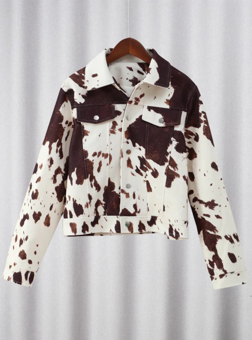 Maddie - cow print jacket