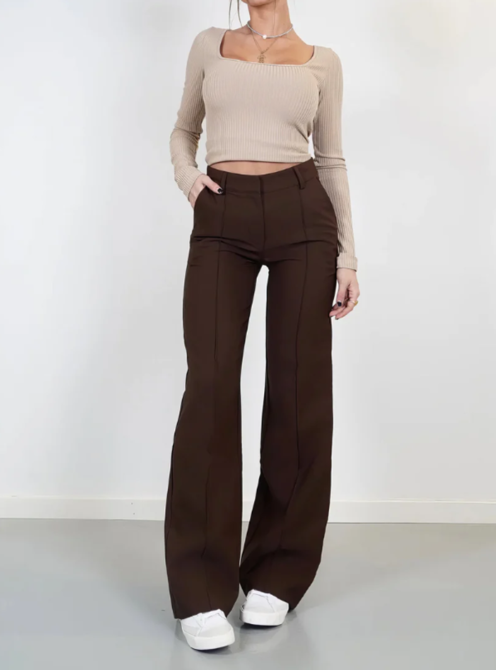 KAYLIE - CHIC WIDE LEG TROUSERS