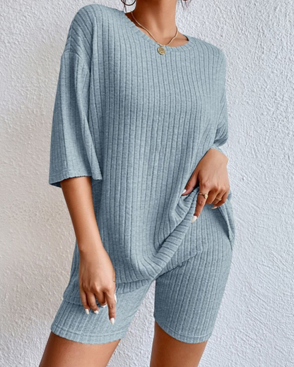 DANIELA - CASUAL RIBBED SET