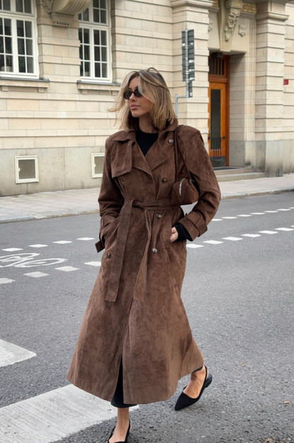 SIENNA - LUXE SUEDE TRENCH