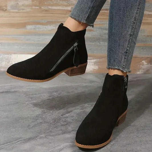 Suede Ankle Boots For Fall Wear