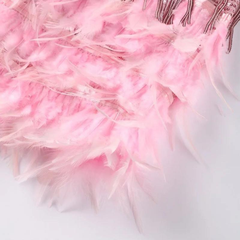 JULIETTE - GLAMOUR FEATHER DRESS